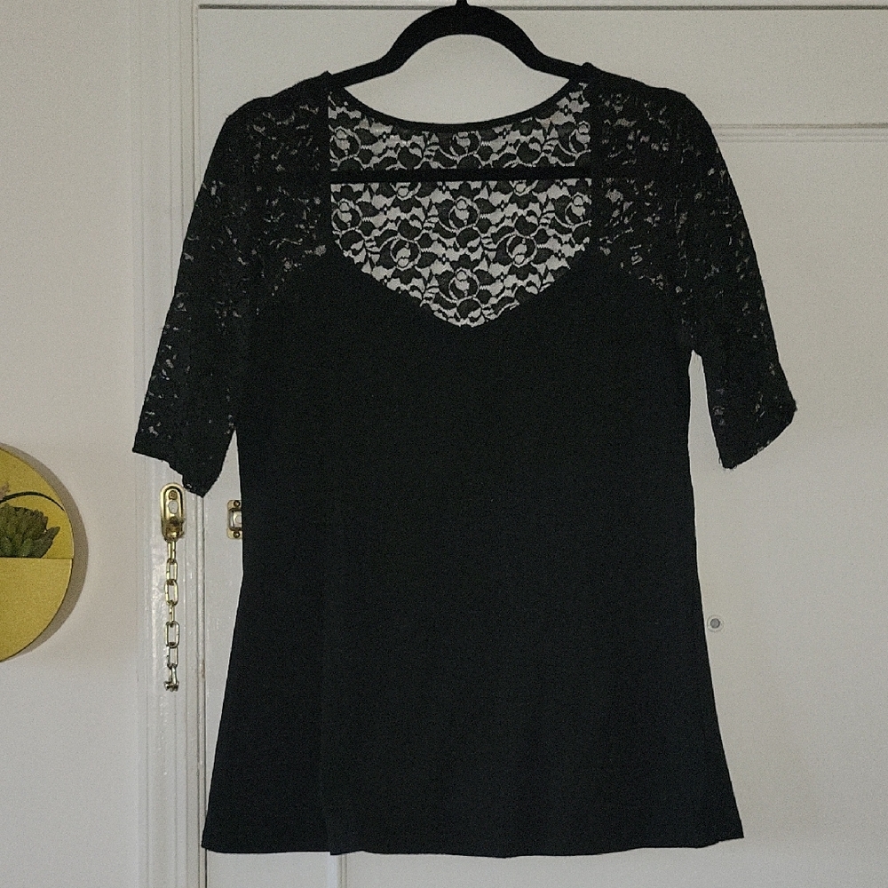 Torrid Black Lace Women's Top